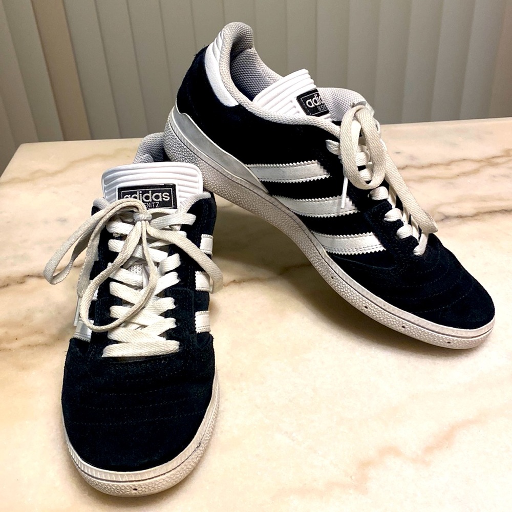 Adidas Busenitz Pro Skate Shoes Core Black/Footwear White - 7.5 w/Long Tongue